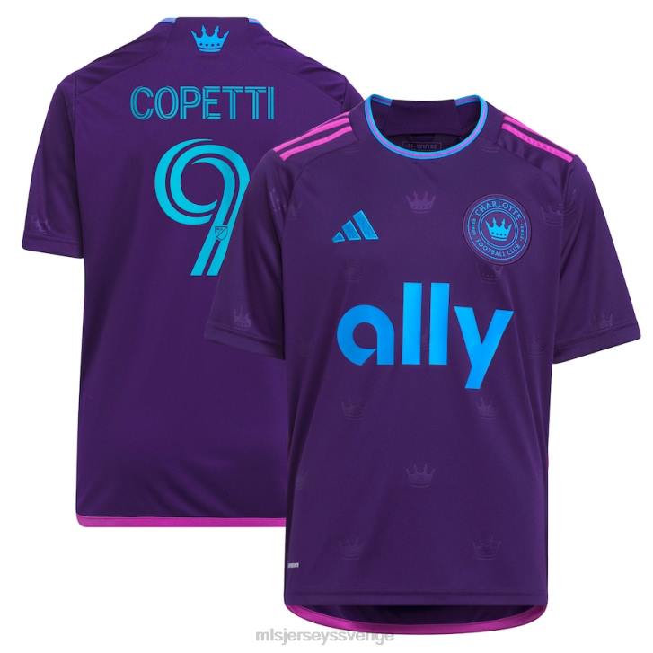 barn charlotte fc enzo copetti adidas lila 2023 crown jewel kit replica jersey jersey MLS Jerseys JF0H385