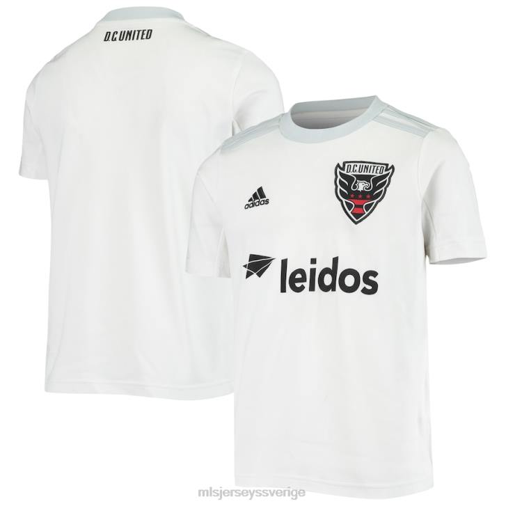 barn d.c. united adidas vit 2020 bortalags replikatröja jersey MLS Jerseys JF0H386
