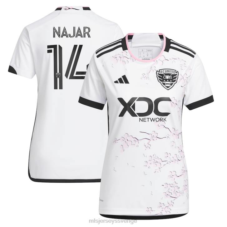 kvinnor d.c. united andy najar adidas vit 2023 the cherry blossom kit replica player jersey jersey MLS Jerseys JF0H1309